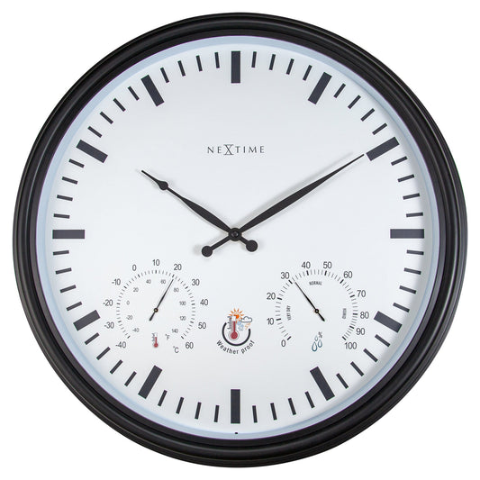 Weatherstation - Wall clock - Weatherproof - 50.5 cm  and Sunflower