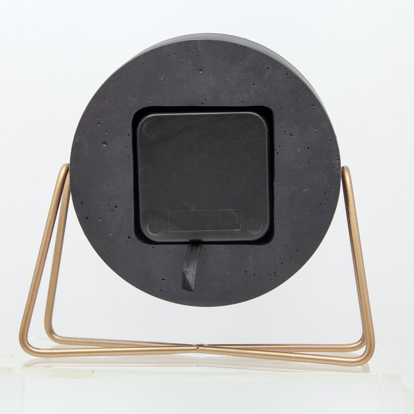 Table clock - 17.5 x 15.5 x 5 cm - Polyresin