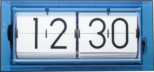 Table clock -  36 cm - Acrylic - Flip Clock-  'Big Flip Clear'