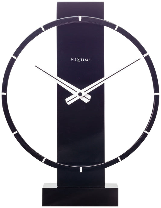 Table / Wall clock - 34 x 27 cm - Wood/Steel - 'Carl Small'
