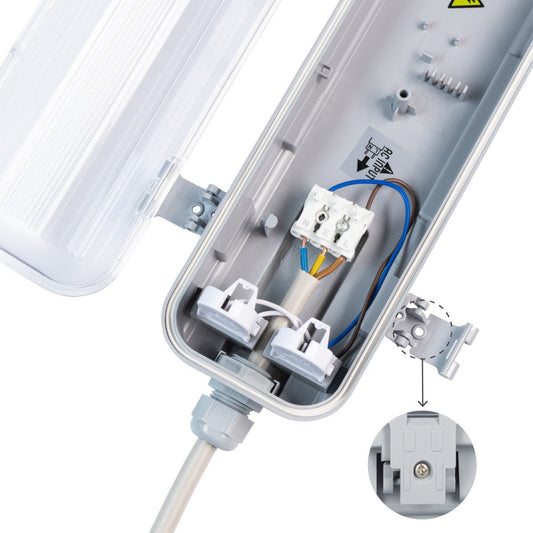 LED's Light LED TL dubbel armatuur 150 cm - Compleet met 2 LED TL buizen 150 cm - 5760lm