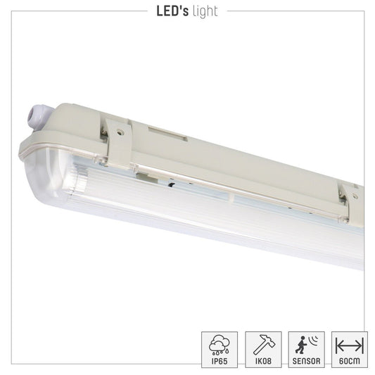4 PACK - LED's Light LED TL armatuur met sensor 120 cm - Bewegingssensor en nachtsensor - Waterdicht - 2100 lm