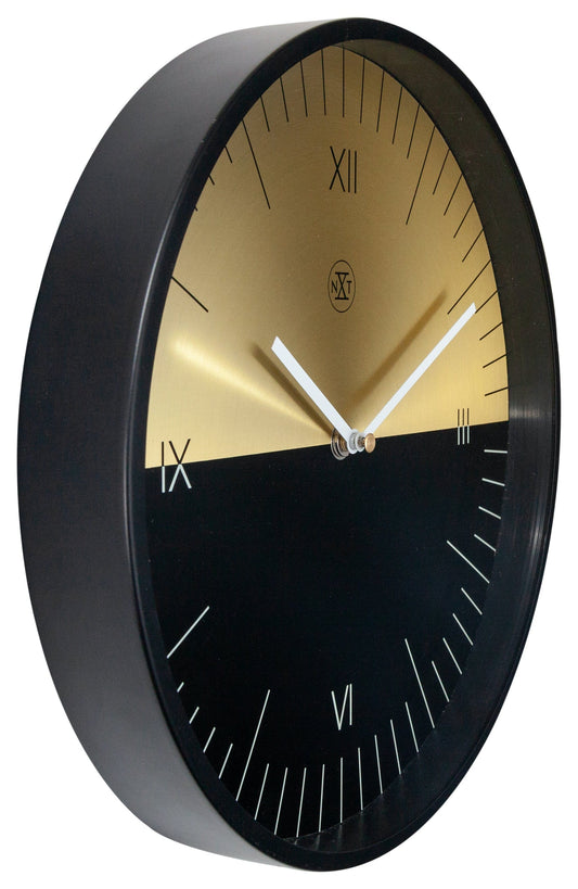Wall clock -  30 cm - Metal -  'Half'