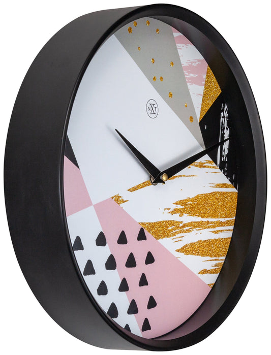 Wall clock -  30 cm - Plastic -  'Grace'