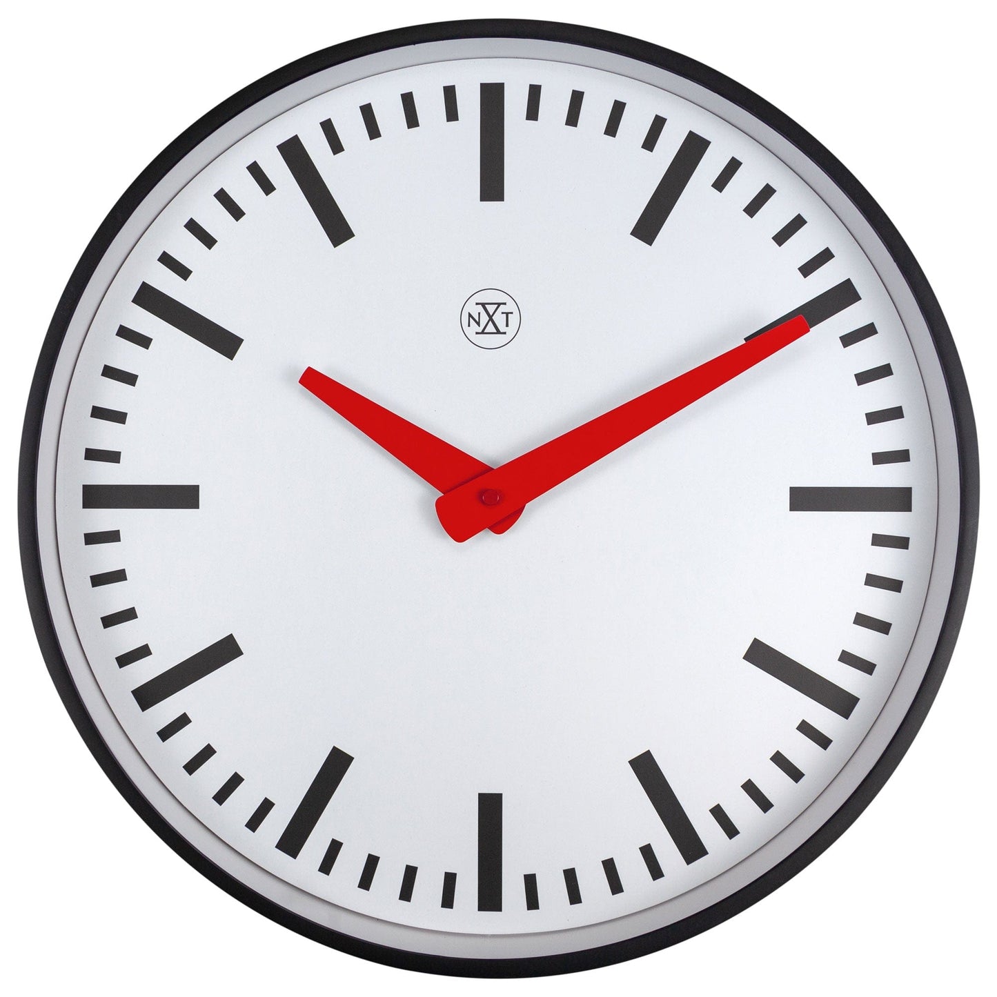 Wall clock 25.5cm - Silent - Plastic - "Newcastle"
