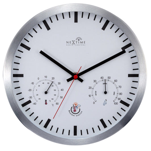 Station clock with Weatherstation - 25cm - Radio controlled