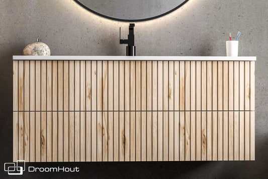 Badkamermeubel DroomHout Wave 80 cm - showroommodel