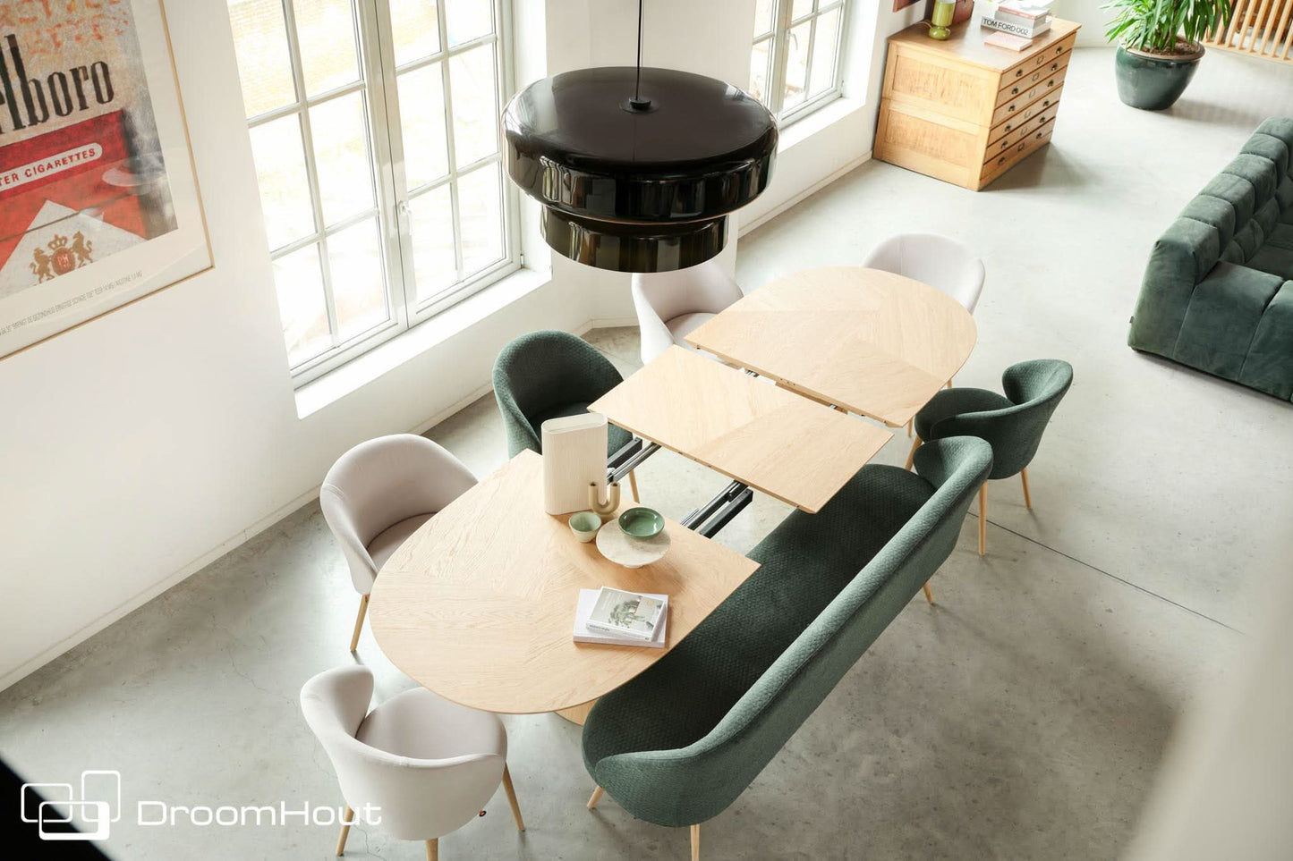 Eettafel Mobitec Blossom uitschuifbaar