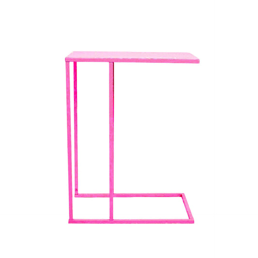 Bijzettafel  - Sofa - Metaal - Neon Roze - 45x30x60cm
