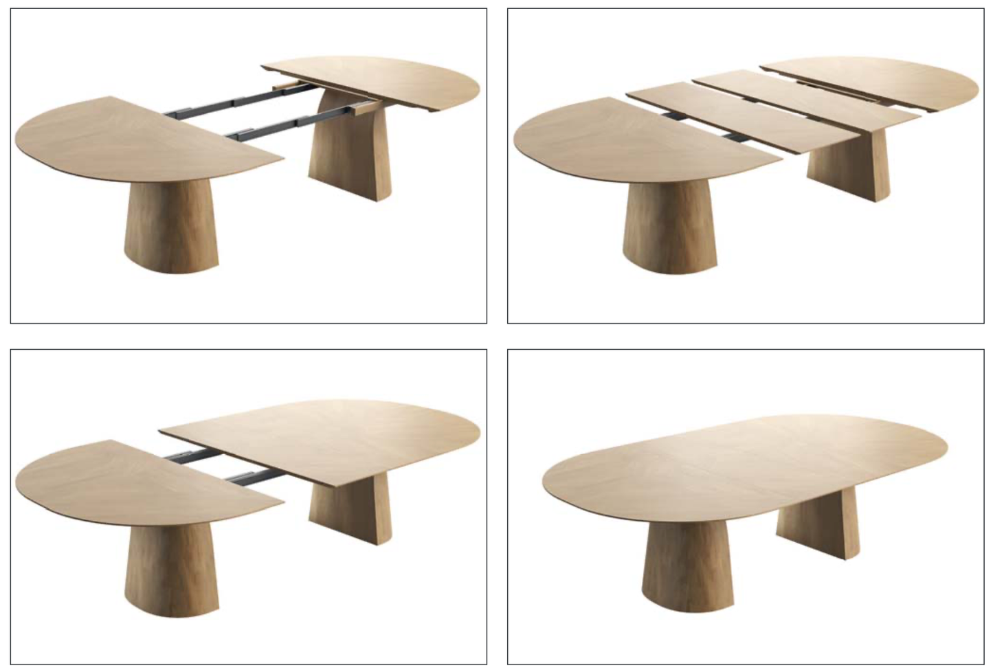 Eettafel Mobitec Blossom uitschuifbaar