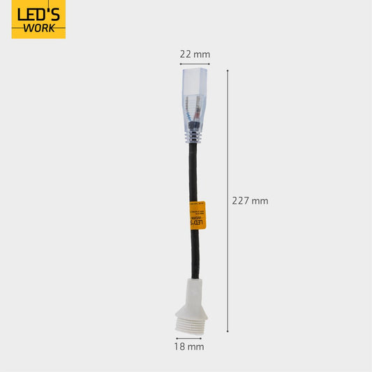 Accessoire - Aansluitkit - 150mm 280mm 20mm - Zwart