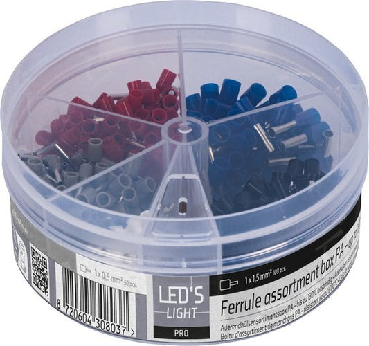 Adelhulzen assortiment set - 5 maten van 0.5mm² tot 2.5mm² - 400 stuks