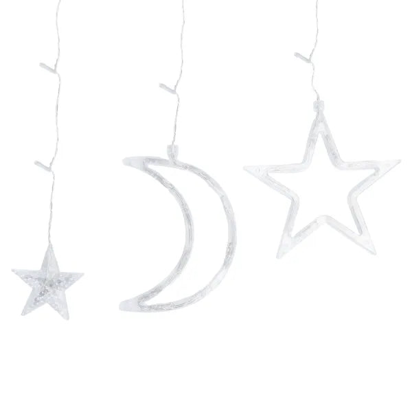 Lichtstring ijspegel warmwit 6 x 0.6 meter (3+3x0.6m ) - 12 LED slingers | sproeidicht IP44 - koppelbaar (max 5) | 230VAC - 24V | met afstandsbediening