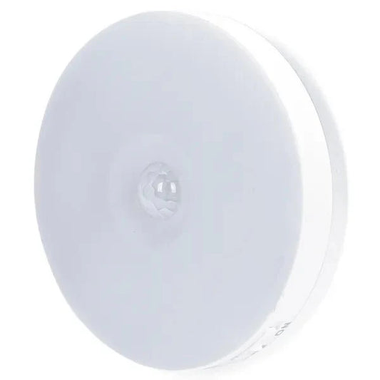 Nachtlampje warmwit oplaadbaar - rond | dag/nacht- & bewegingssensor - magnetisch | 3000K - 12 Lumen 0.5 Watt