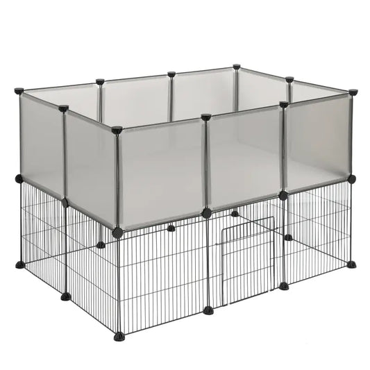 BukkitBow - Aanpasbare Kleine Dierenren - Aanpasbaar naar 2 Niveau's - Geschikt voor Hamsters, Cavia's, Konijnen - 107x72x72 cm