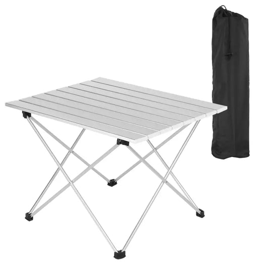 BukkitBow - Aluminium Campingtafel - Opvouwbaar - Antislip Pootjes - Compact Formaat - Inclusief Draagtas