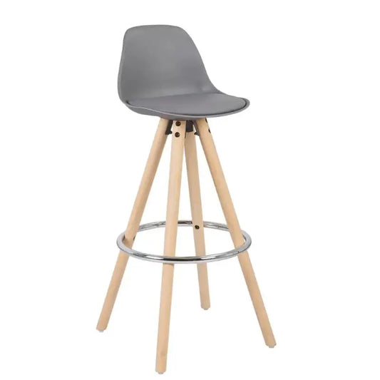BukkitBow - Barkruk - Kruk van Massief Hout en Kunststof met Synthetisch Leer of Linnen - Ergonomisch & Duurzaam