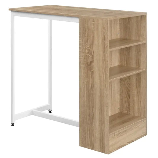 BukkitBow - Bartafel met Planken en Kast/Opbergruimte voor Glazen - 91X49X91CM