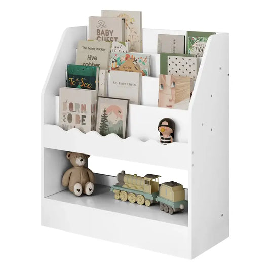 BukkitBow - Boekenkast voor Kinderen - Boekenkast met 5 Compartimenten - Speelgoedkast kind - Opbergkast voor Speelkamer - (70x80x30CM)