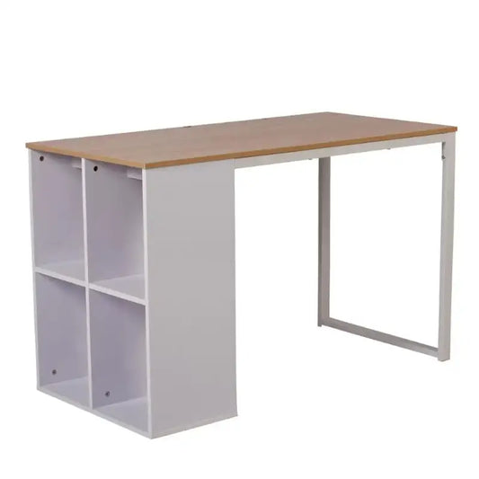 BukkitBow - Bureau met Vakkenkast - Spaanplaat Tafelblad - Metalen Frame - 120x60cm Werkstation