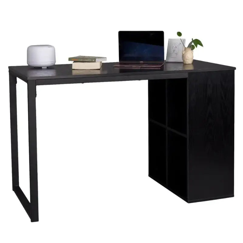 BukkitBow - Bureau met Vakkenkast - Spaanplaat Tafelblad - Metalen Frame - 120x60cm Werkstation