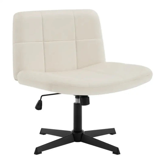 BukkitBow - Bureaustoel - In Hoogte Verstelbaar - Brede Zitting - Fluwelen of Corduroy Bekleding