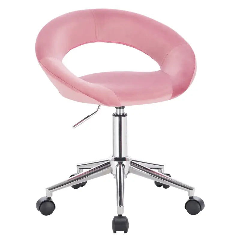 BukkitBow - Bureaustoel Verstelbaar - Dik Gewatteerd Fluweel - Ergonomisch Ontwerp - 360° Draaibaar