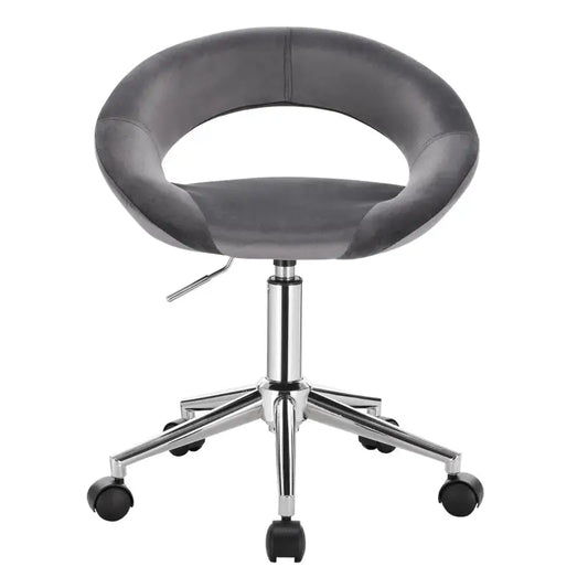 BukkitBow - Bureaustoel Verstelbaar - Dik Gewatteerd Fluweel - Ergonomisch Ontwerp - 360° Draaibaar