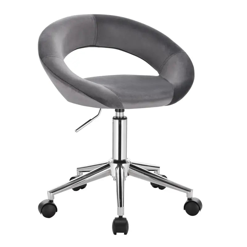 BukkitBow - Bureaustoel Verstelbaar - Dik Gewatteerd Fluweel - Ergonomisch Ontwerp - 360° Draaibaar
