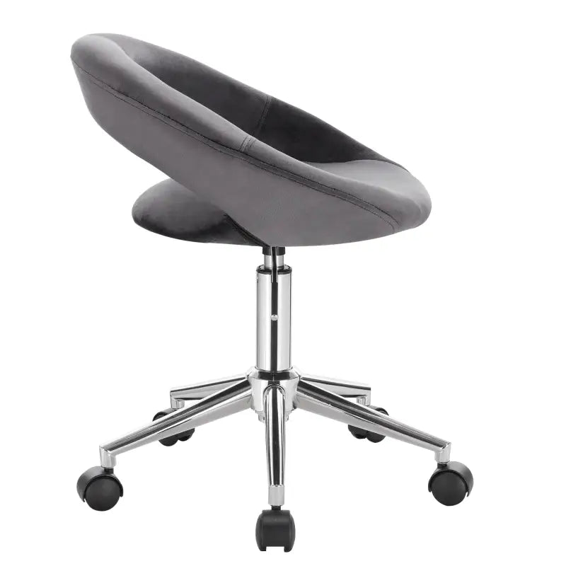 BukkitBow - Bureaustoel Verstelbaar - Dik Gewatteerd Fluweel - Ergonomisch Ontwerp - 360° Draaibaar