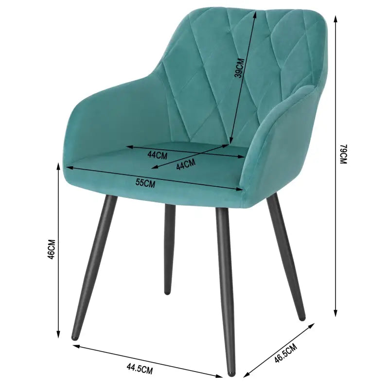 BukkitBow - Comfortabele Eetkamerstoel - Ergonomisch Ontwerp - Grote Zitting - Stabiel en Duurzaam - Zithoogte: 46,5 cm