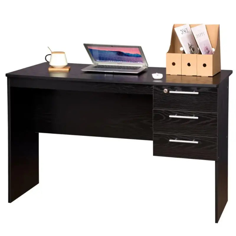 BukkitBow - Computer / Kantoor Bureau met Afsluitbare Ladeblok (60X120X75CM)