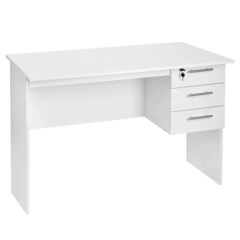 BukkitBow - Computer / Kantoor Bureau met Afsluitbare Ladeblok (60X120X75CM)