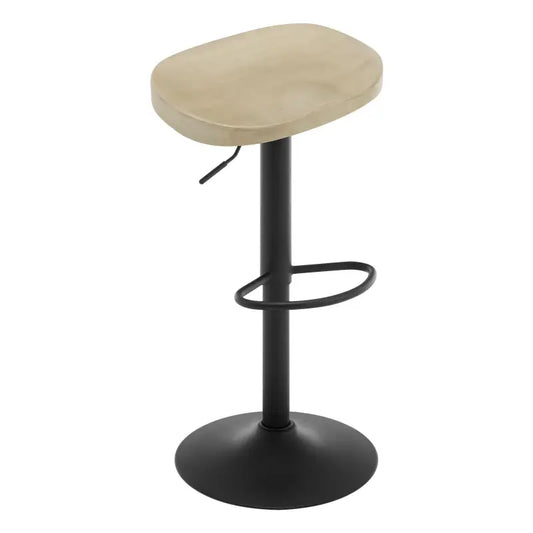 BukkitBow - Ergonomische Barkruk - Massief Hout en Metaal - Verstelbare Hoogte - 150 kg Draagvermogen