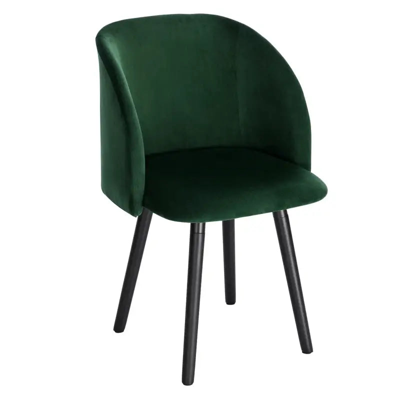 BukkitBow - Fluwelen Stoel - met Massief Houten Frame - Ergonomisch en Stijlvol - Zithoogte: 47CM