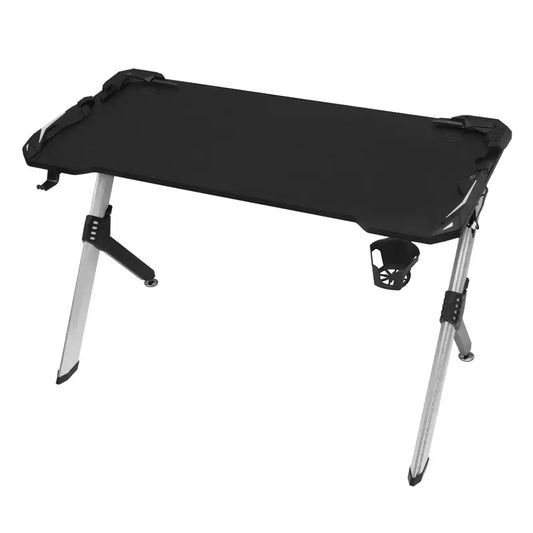 BukkitBow - Gaming Bureau Met Bekerhouder en Headset Stand - met RGB Verlichting - 116,5x56,5x73 cm