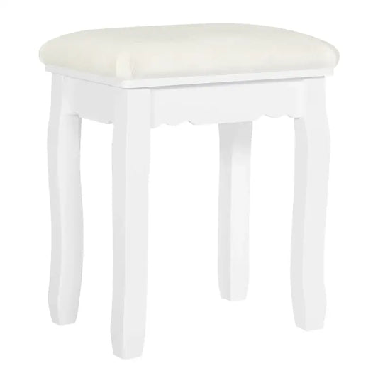 BukkitBow - Gewatteerde Kruk - Vintage stijl kruk met Patroon – Piano Kruk / Make Up Kruk voor Kaptafel - Mini Dressoir - 38X28.5X45CM