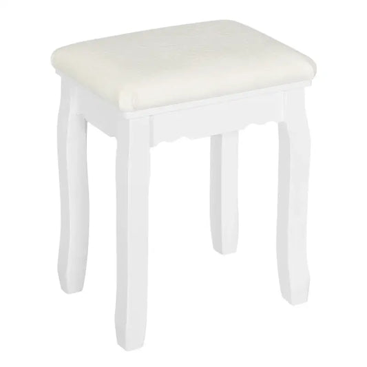 BukkitBow - Gewatteerde Kruk - Vintage stijl kruk met Patroon – Piano Kruk / Make Up Kruk voor Kaptafel - Mini Dressoir - 38X28.5X45CM