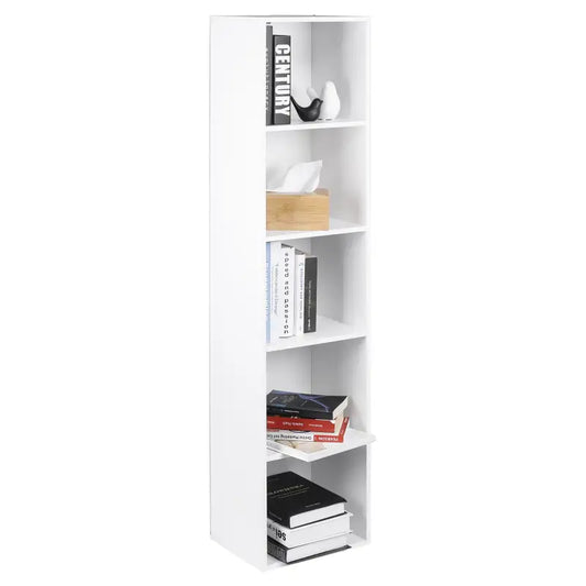 BukkitBow - Houten Boekenkast met 4 Kubus Rekken - Opslag Meubilair voor Woonkamer Slaapkamer - 30x24x106CM