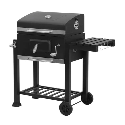 BukkitBow - Houtskoolbarbecue van Staal - met 2 Grillroosters - 113x45.5x100 cm - Verplaatsbaar