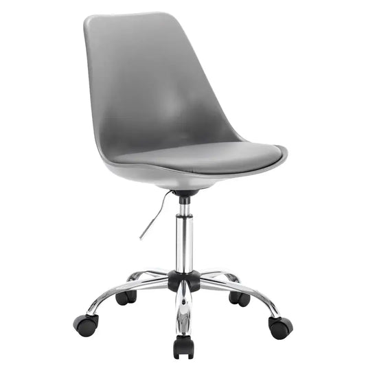 BukkitBow - Kantoorstoel / Bureaustoel Draaibaar en in Hoogte Verstelbaar - Faux Lederen / Fluwelen Stoel - Stalen Basis - Zithoogte: 48.5-60.5CM