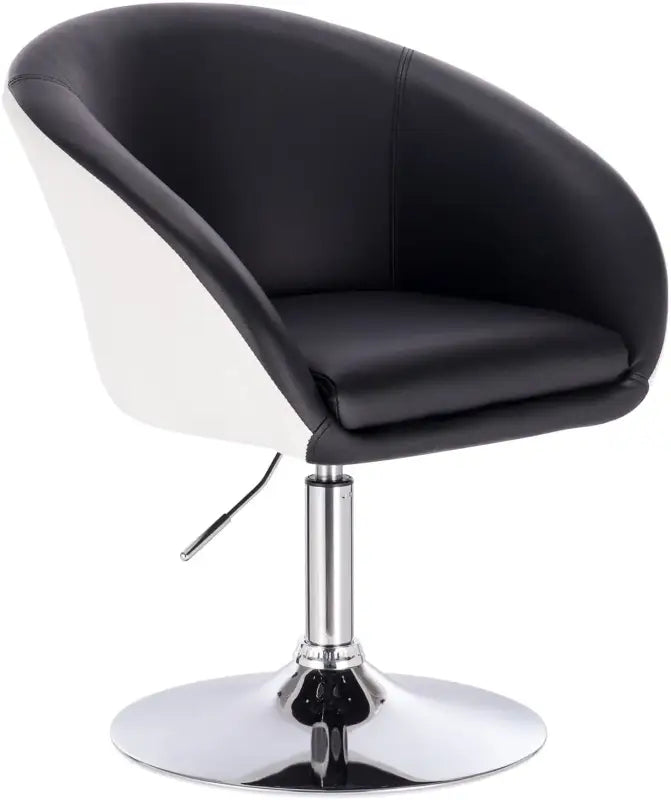BukkitBow - Luxe Barkruk / Relaxstoel - Kunstleer, Linnen of Fluweel en Verchroomd Staal - Verstelbaar en Ergonomisch - Zithoogte: 44-57CM