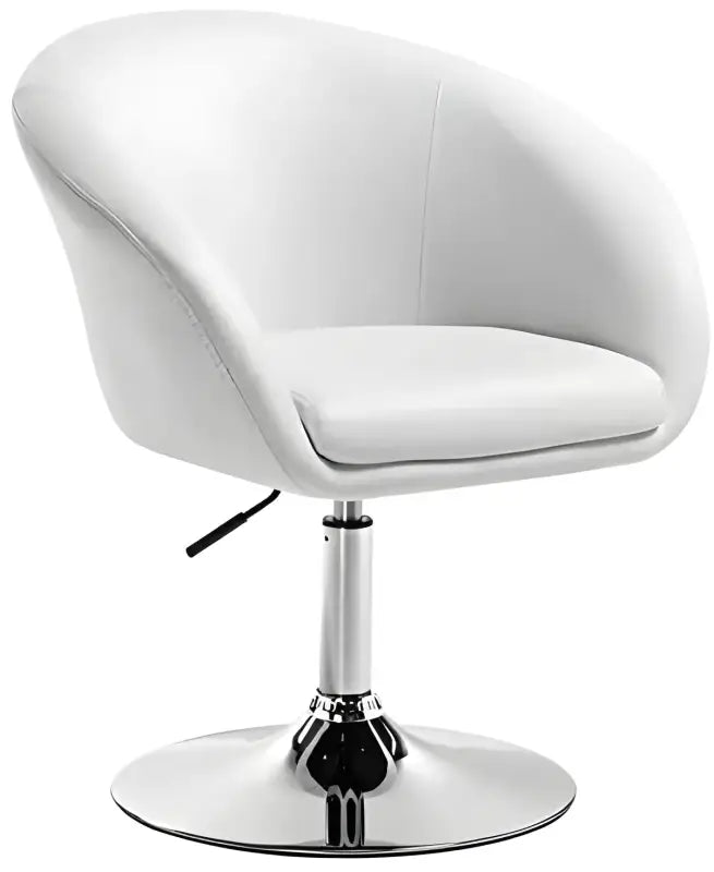 BukkitBow - Luxe Barkruk / Relaxstoel - Kunstleer, Linnen of Fluweel en Verchroomd Staal - Verstelbaar en Ergonomisch - Zithoogte: 44-57CM