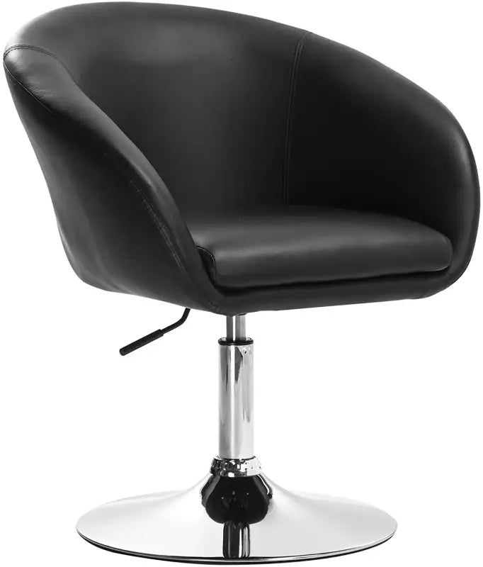 BukkitBow - Luxe Barkruk / Relaxstoel - Kunstleer, Linnen of Fluweel en Verchroomd Staal - Verstelbaar en Ergonomisch - Zithoogte: 44-57CM