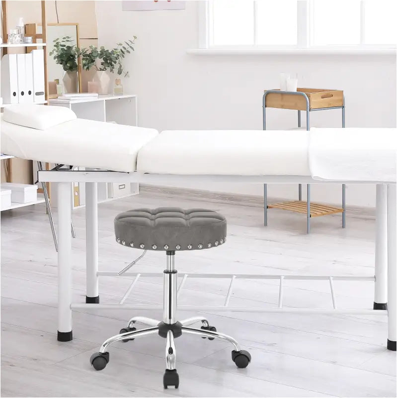 BukkitBow - Luxe Lederen Barkruk - Verstelbare Draaibare Barkruk 35X35 Zitting
