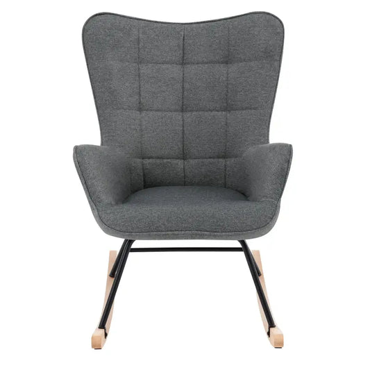 BukkitBow - Luxe Relaxstoel - Moderne Wing Fauteuil - met Stevige Metalen Poten - Met Zachte Ribfluwelen Bekleding - 46CM Zithoogte