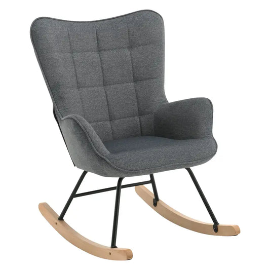 BukkitBow - Luxe Relaxstoel - Moderne Wing Fauteuil - met Stevige Metalen Poten - Met Zachte Ribfluwelen Bekleding - 46CM Zithoogte