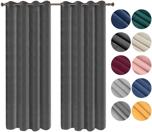 BukkitBow - Luxe Verduisteringsgordijnen Fluweel - Dubbel Geweven - 140cm Breedte - Verschillende Lengtes