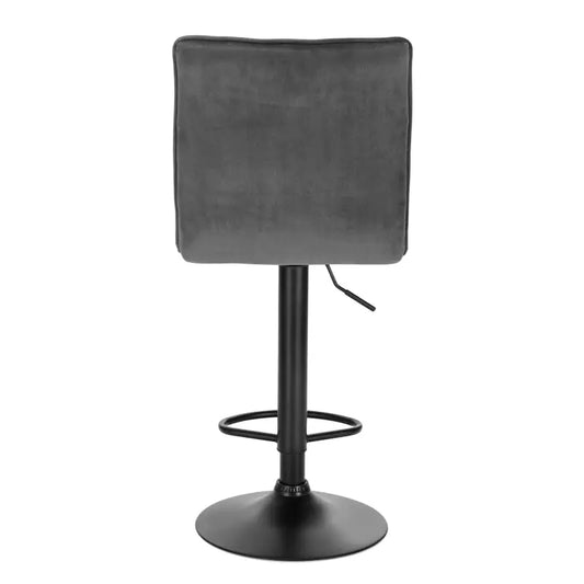 BukkitBow - Moderne Barkruk - Synthetisch Leer of Fluweel met Staal - Verstelbaar en Draaibaar - Ergonomisch en Modern - Zithoogte: 59-79CM