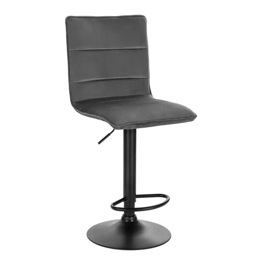 BukkitBow - Moderne Barkruk - Synthetisch Leer of Fluweel met Staal - Verstelbaar en Draaibaar - Ergonomisch en Modern - Zithoogte: 59-79CM